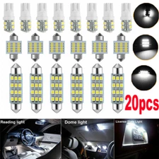 For Lexus 20pcs LED Interior Lights Bulbs Kit Car Trunk Dome License Plate Lamps