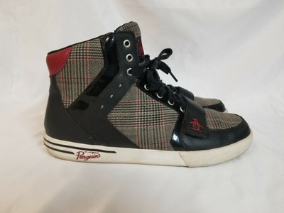 black and white plaid shoes