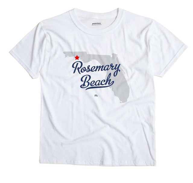 Rosemary Beach Florida FL Fla TShirt MAP eBay