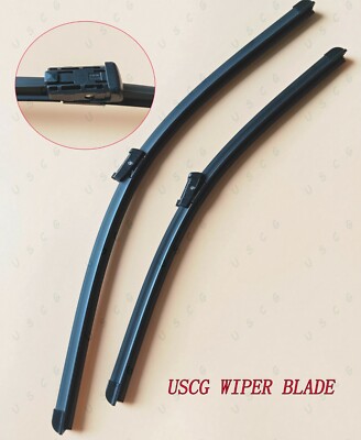 Wiper Blades for VW Golf Fit Push Button Arms 24''+19'' Model 2006 to 2012