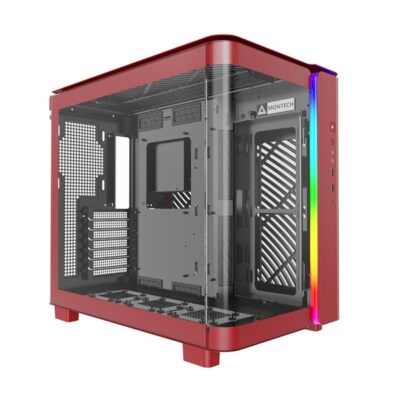4710562743944 Montech KING 95 Midi-Tower, Tempered Glass, ARGB - rot 