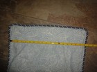 2-Custom made Queen Pillow Shams Queen blue/cream paisley braid trim 29x 18 — photo 9
