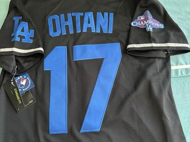 L A Dodgers N.L. MVP Shohei Ohtani #17World Series