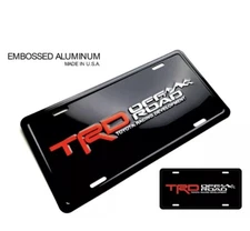 TRD OFF ROAD Embossed Aluminum License Plate Toyota Racing Development Tundra 4R