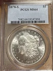 1878-S PCGS MS64 Morgan Silver Dollar