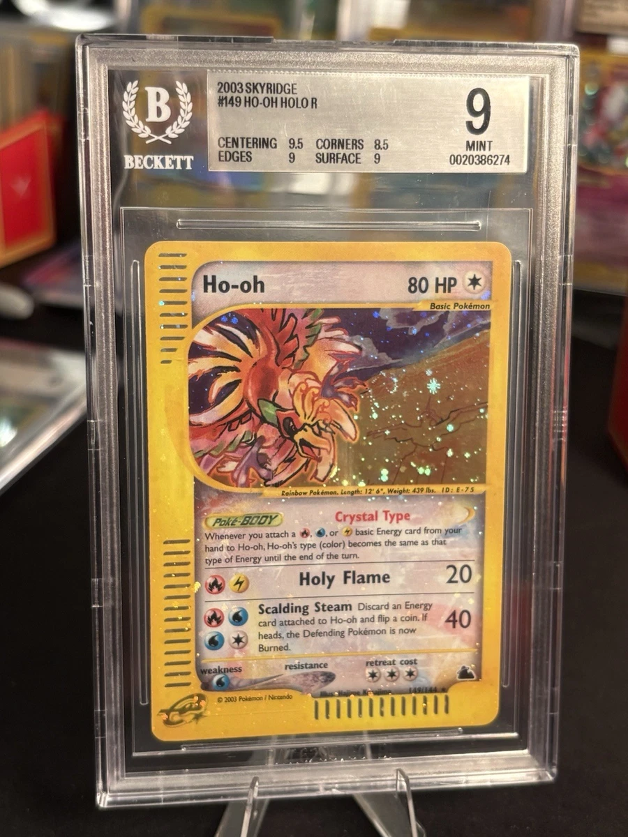 Ho-Oh Pokémon TCG Skyridge Collectible Individual Card Games for