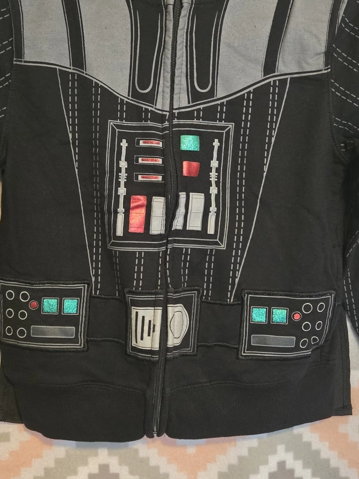Niños Star Wars Darth Vader Cosplay Cremallera Sudadera con Capucha Con Capa Talla Pequeña Foto 2 de 4