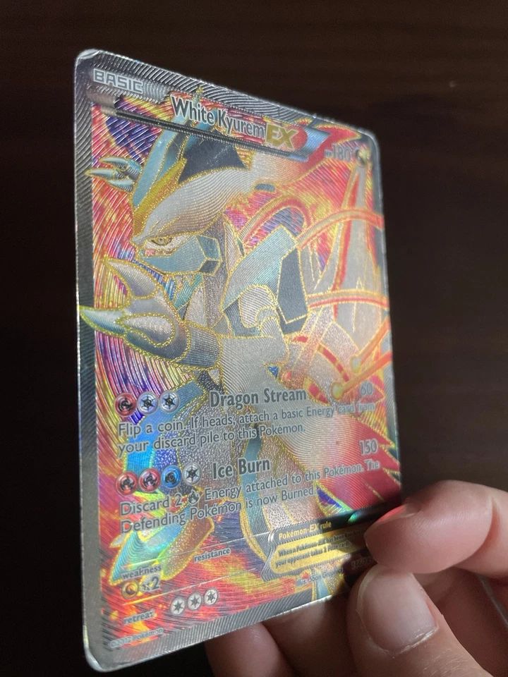 White Kyurem EX (Full Art) 146/149 Boundaries Crossed Holo Pokemon - HP - Image 3 of 4