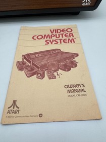 Atari 2600 CX-2600A Promo Stamped Bundle w/ Controllers Space Invaders + Combat