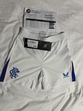 Image of Castore Sportswear Rangers FC 2024/25 Home Shorts Junior Kids activewear Size MJ