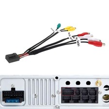 14Pin 7 RCA Output Wire Harness Subwoofer Cable Adapter Wiring For Android