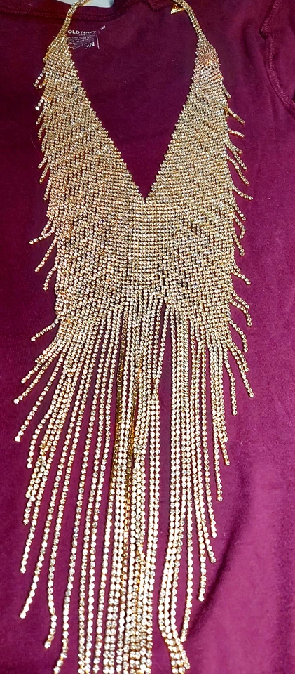 ANTHROPOLOGIE RHINESTONES NECKLACE NWOT  - Image 2 of 4