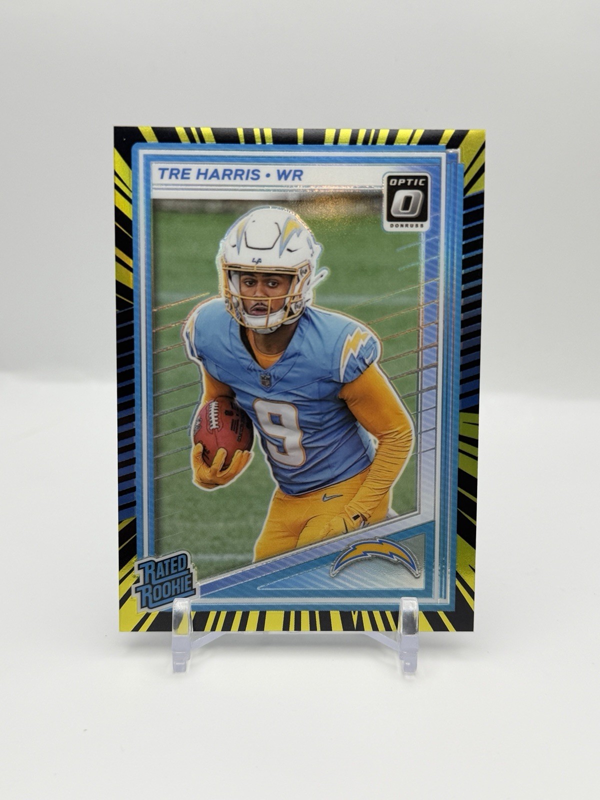 Tre Harris 2025 Donruss Optic Rated Rookie Electricity Prizm /75 #229 RC