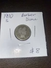 1910 S Barber Dime. $8