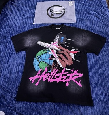 Authentic HELLSTAR Records Graphic Print Logo Men's Black T-Shirt