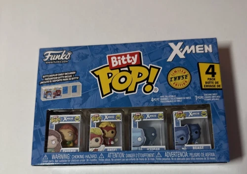 Bitty Pop Marvel X-MEN 4 Pack  CHASE NEW Beast Phoenix Angel Iceman
