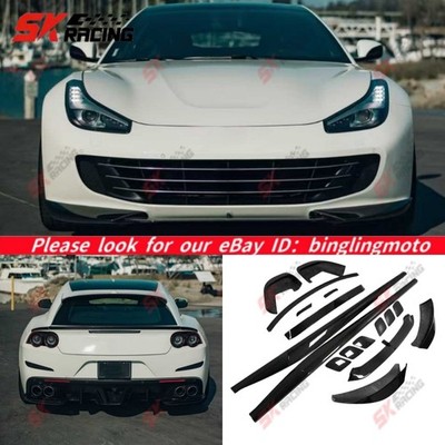 For Ferrari GTC4Lusso Dry Twill Carbon Fiber Front Lip Rear Diffuser Body kits