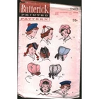 Vintage Butterick 5483 Girls Hat Bonnet Sewing Pattern Size 7-9 Large Tam Sailor