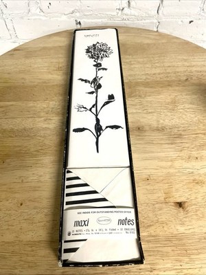 Vintage Sill-o-ettes  Maxi Notes Botanical Stationery 7 Notes 8 Envelopes- MCM