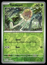Toedscool 025/198 Common Scarlet & Violet Pokemon Reverse Holo Near Mint