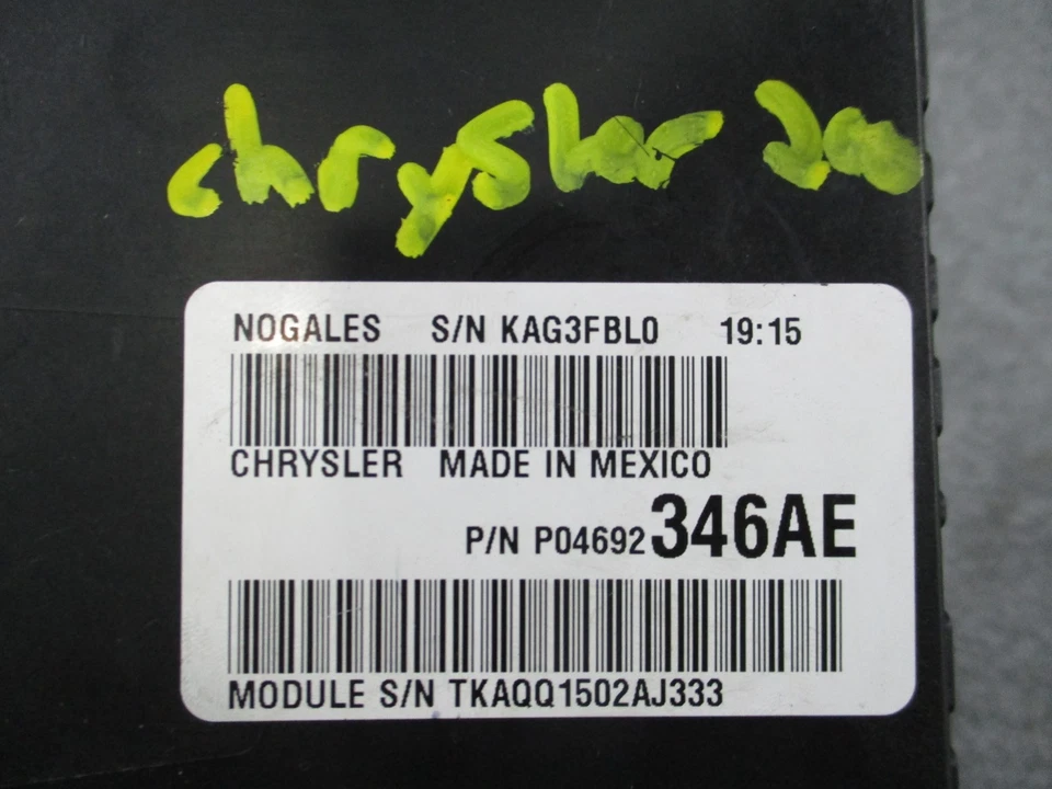 2011-2014 Chrysler 200 Dodge Avenger Engine Module Fuse Box TIPM P04692346AE - Image 2 of 4