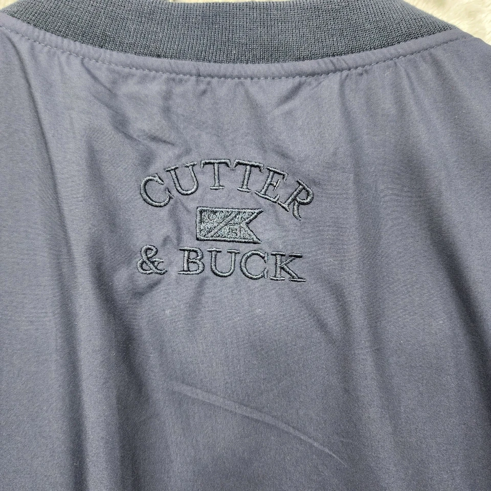 Cutter & Buck Vest Mens XL Blue CB WindTec Sleeveless V-Neck Pullover Softshell - Image 3 of 4