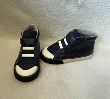 See Kai Run Shoes Drew Toddler Boys Sz 10 Sneakers High Tops Navy Blue