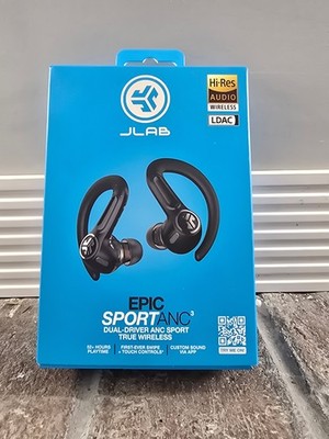 JLab Epic Sport ANC3 True Wireless Earbuds with ANC Hi-Res Audio