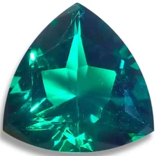 Lab Created Emerald Trillion (2 options) Faceted Loose Gems since 1989 USA