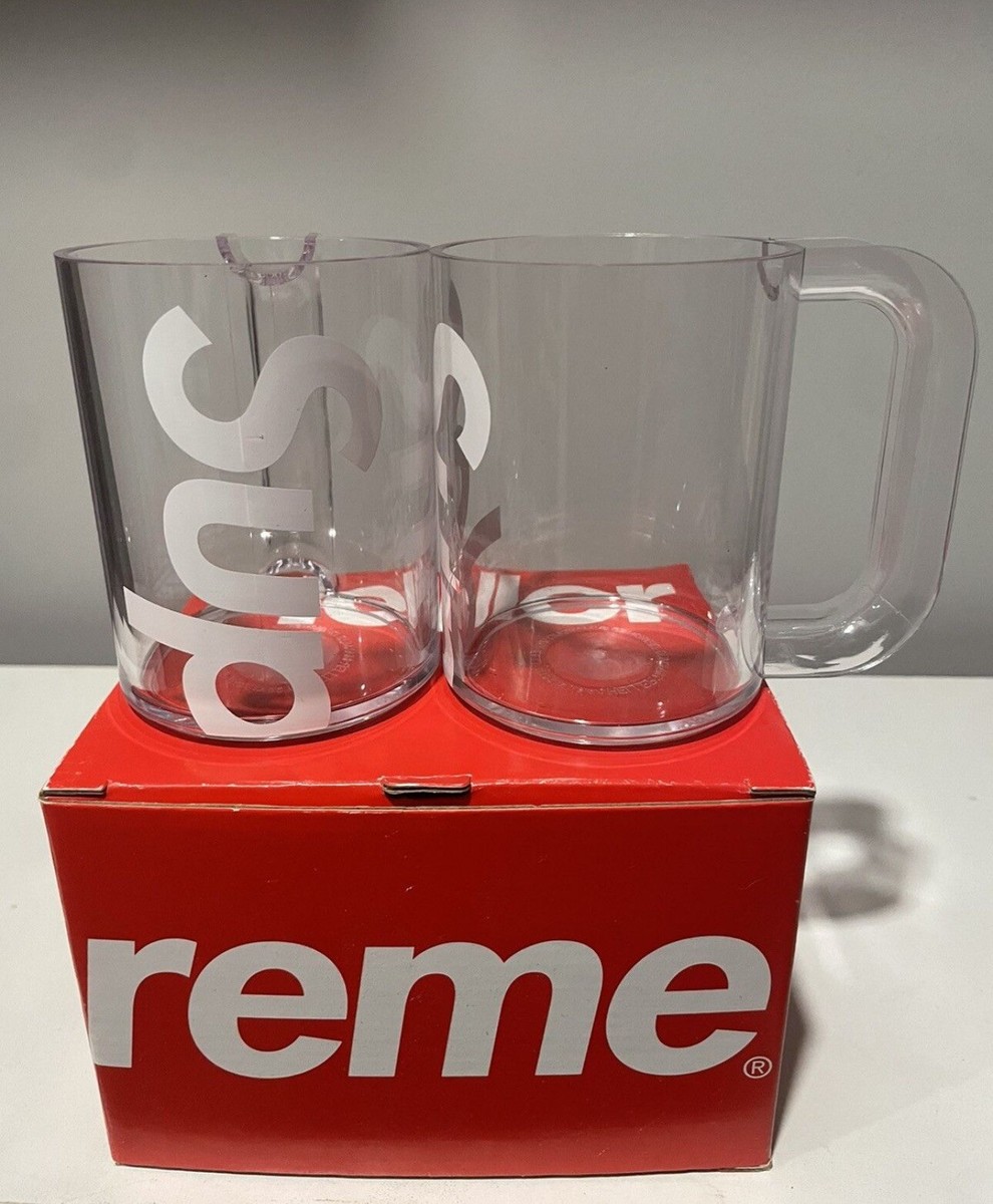 Supreme Heller Mugs (Set of 2) 赤 クリア supreme heller mugs