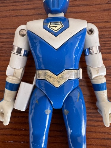 Power Rangers Hikari Sentai Maskman Chogokin Figures Blue Mask Bandai Toy - Picture 2 of 4