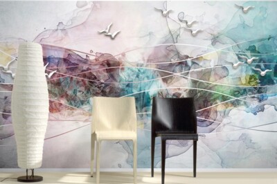3D Colorful Texture ZHUA6426 Wallpaper Wall Murals Removable Self-adhesive Ann