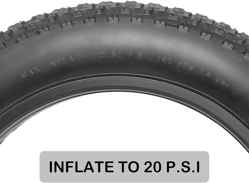 20x4 Fat Tire | 20" Electric Bike Tire | Mountain Bike Tire (Two Tires, 2 Tires) - Picture 9 of 17