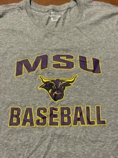 NIKE Minnesota State Mankato Mavericks Long Sleeve Baseball Tee T-Shirt 2XL