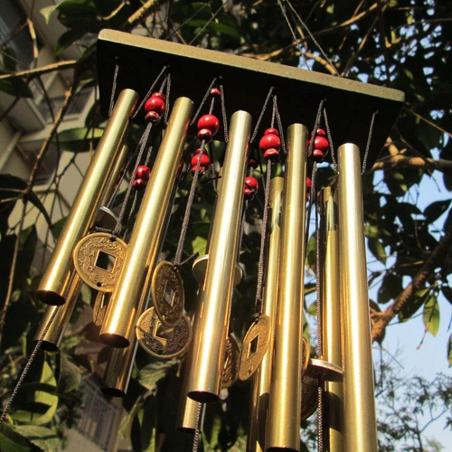 Windspiele Outdoor tiefer Ton 17 Zoll 10 Röhren Garten Haus Hof Hängedeko Glocken - Bild 1 von 6