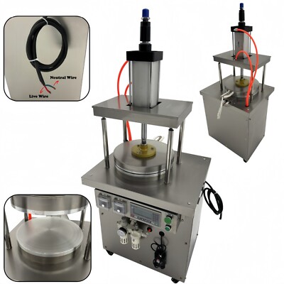 13.7''Commercial Round Dough Press Machine Pneumatic Dough Rolling Machine