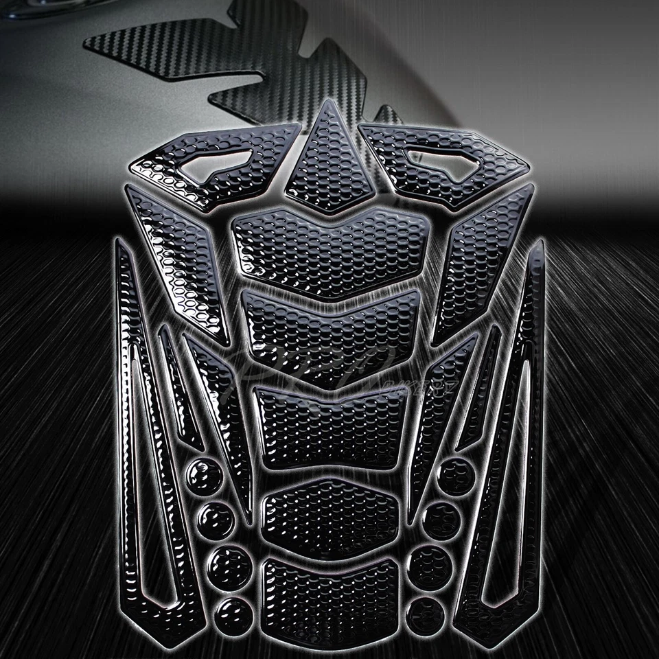 Kit de almohadilla de tanque negra perforada de 24 piezas + tapa de combustible para 98-99 R1/R6 YZF/FJ/FZR/FJR Foto 2 de 4