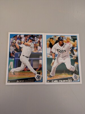 2009 Topps Baseball Cards #1-220 Choose Your Cards & Complete Your Set