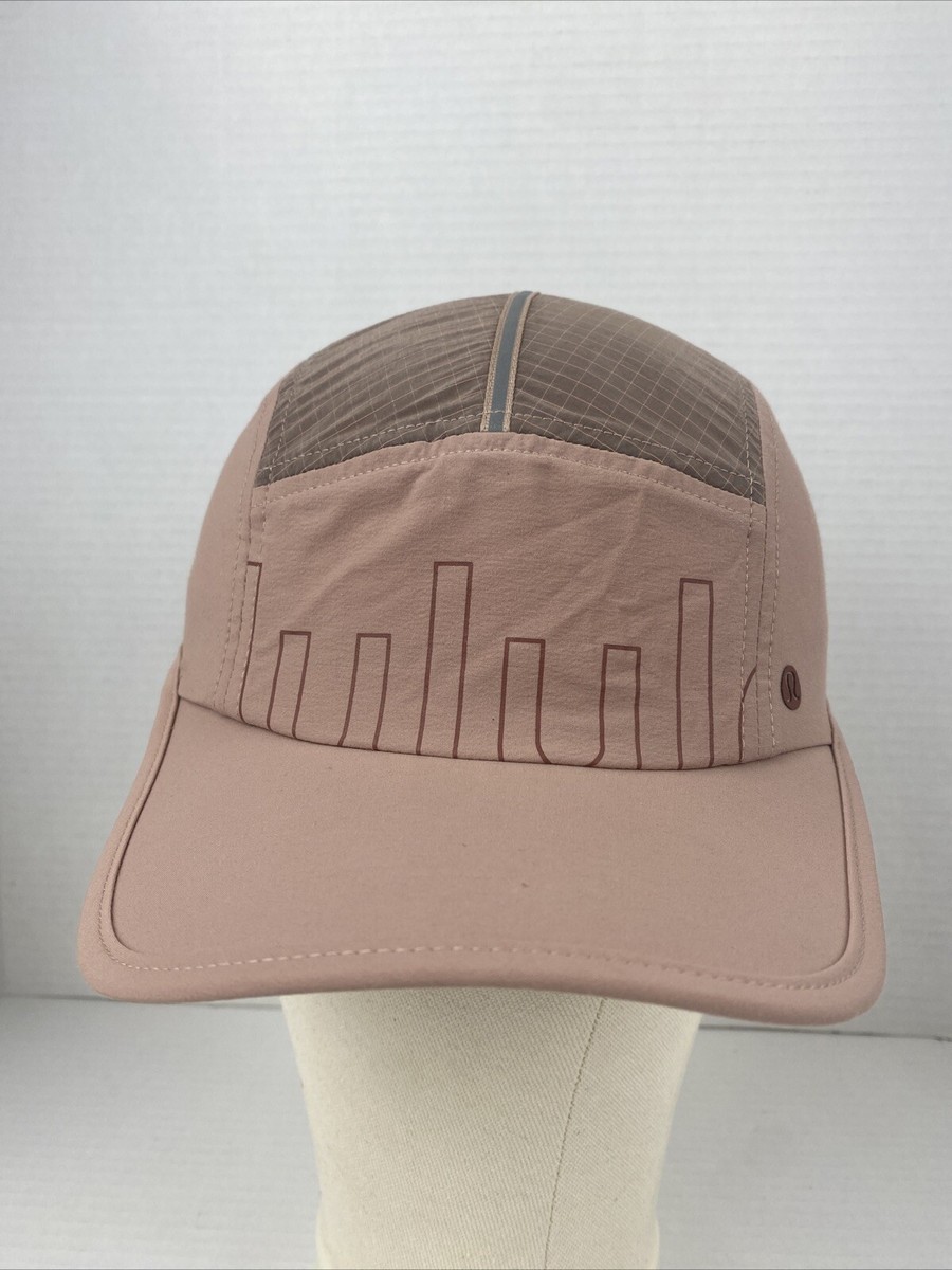 NEW RIPSTOP TRAIL LULULEMON TAN / PINK CLAY ADJUSTABLE CORD LIGHTWEIGHT HAT NWT NEW $48 Lululemon Drawcord Hiking Cap Womens S/M Pink/Clay  main image 4