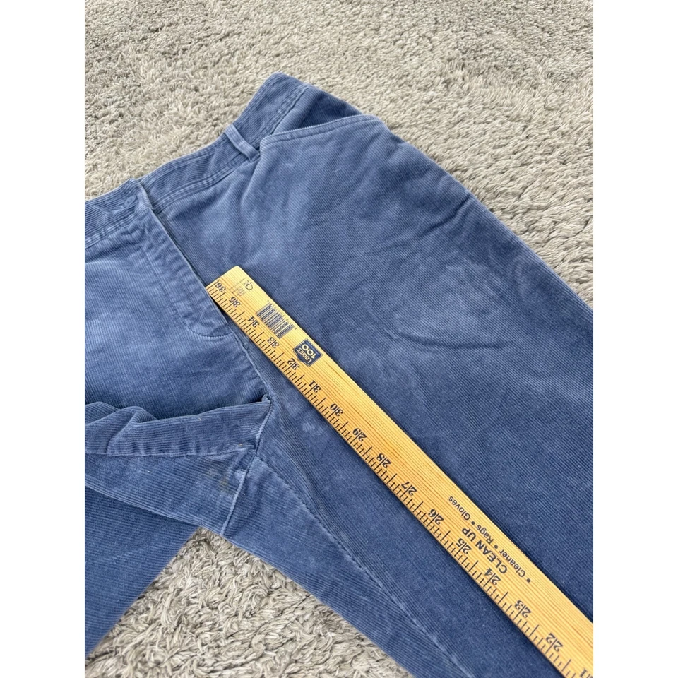Pantalones Valerie Stevens Mujer 10 32x30 Azul Pana Acampanado Pierna Ancha De Colección Años 90 Y2K Foto 4 de 4