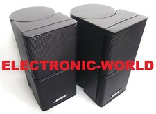 MINT Pair of BOSE Jewel Double Cube Black Speakers Lifestyle Acoustimass Cubes