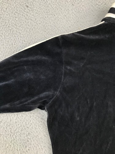 Nike Jacket Youth Large 12-14 Black Velour Full Zip Mock Neck Pockets Logo - Picture 18 of 18