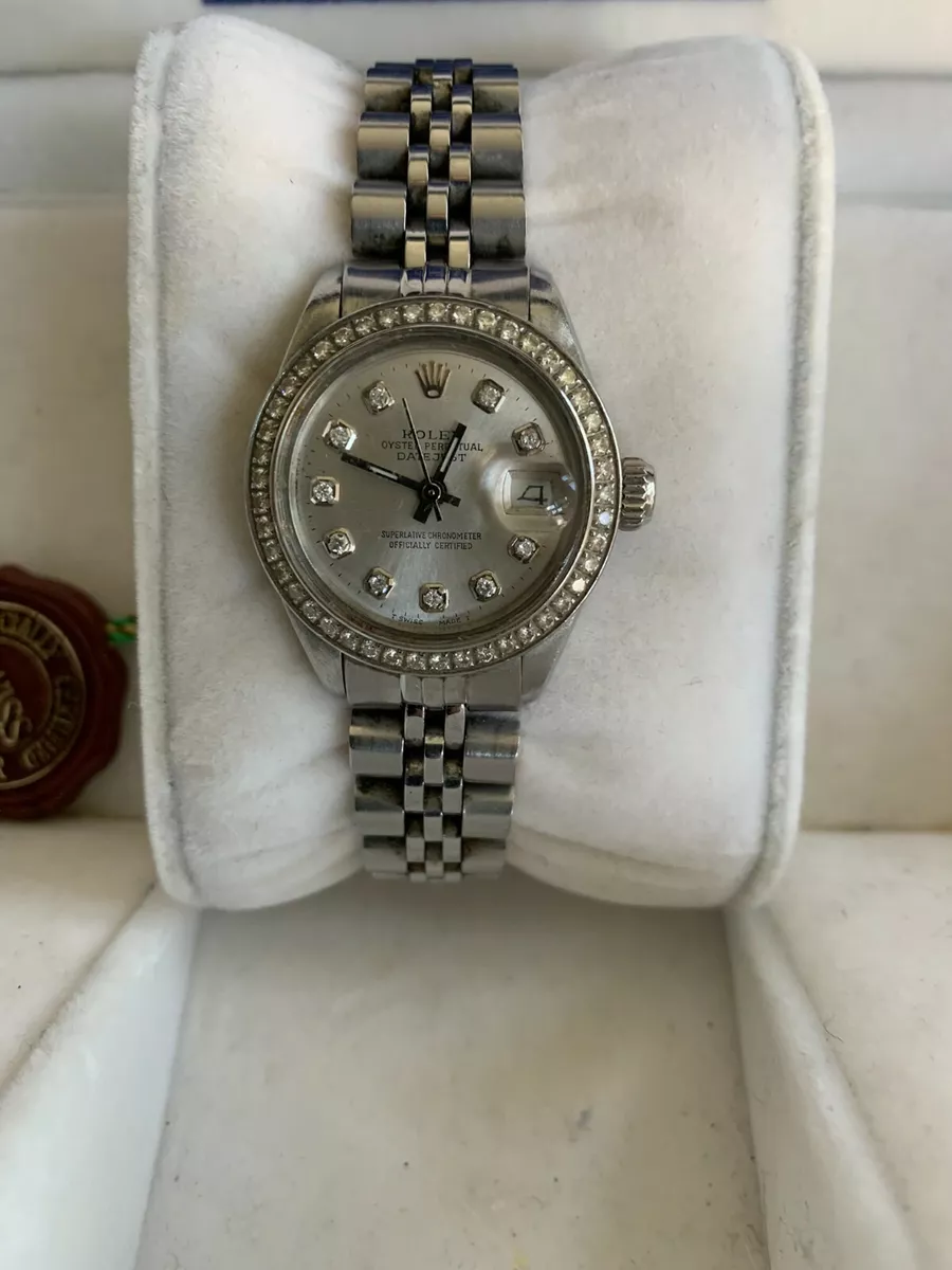 Rolex Ladies Diamond Oyster Perpetual Model 6916 REDUCED TO | eBay