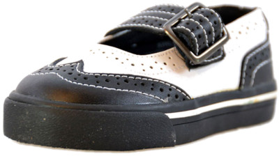 TUK Mädchen KIDS Black & White Budapester BROGUE Mary Janes Rockabilly