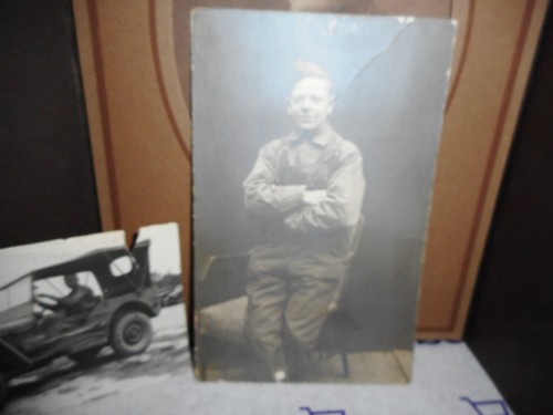 Antike US Kabinett Fotos WWll Soldat SOL YOUNG - Bild 11 von 11