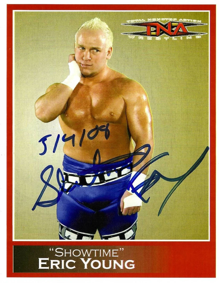 Showtime Eric Young Signed TNA Promo 4.5x5.5 Photo WWE | eBay