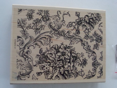 VTG 2000 Stampa Rosa M59-795 Red Rubber Wood Mount Stamp w Case - Picture 6 of 9