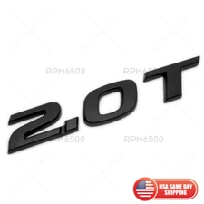 For Honda 2.0T Luggage Rear Trunk Lid Logo Badge Nameplate Emblem Matte Black
