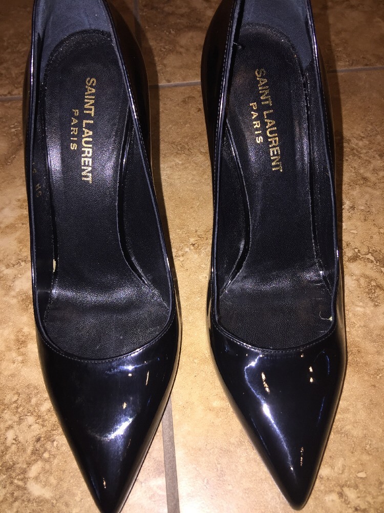 Pompa punta a punta a punta ""Paris Skinny"" Saint Laurent taglia 37 EU 7 US $595