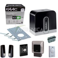 Kit FüR Schiebetor Faac Rapid Kit Safe 1059995 Automatisierung 400Kg 24V Cyclo